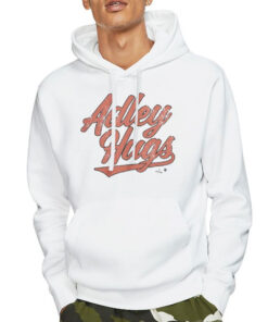 Vintage Logo Writing Adley Hugs T Shirt 5 Hoodie White Vintage Logo Writing Adley Hugs