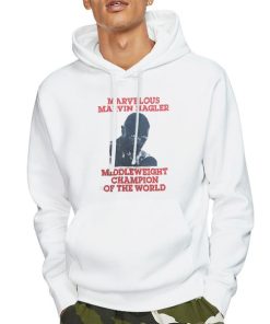 Hoodie White Vintage Marvelous Marvin Hagler T Shirt