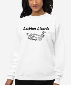 Sweatshirt White Lesbian Lizards