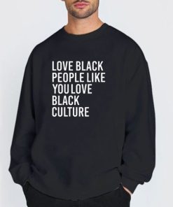 Sweatshirt black Love Black People
