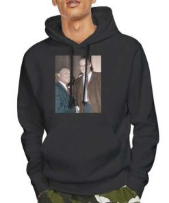 Hoodie Black Martin Luther King Jr and Malcolm X
