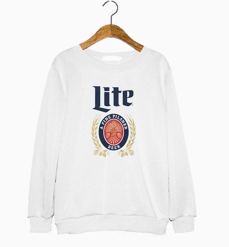 Merch Vintage Miller Lite Sweatshirt 1 Merch Vintage Miller Lite Sweatshirt