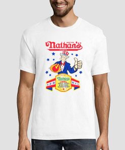 Nathans Hot Dog Eating Contest 4th of July Joey Chestnut Champion T Shirt