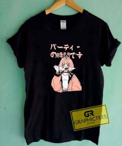 Party Time Peach Anime Tee Shirts