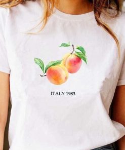 Peach Italy 1983 Graphic Tee Shirts