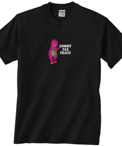 Purple Merch Barney Commit Tax Fraud Shirt
