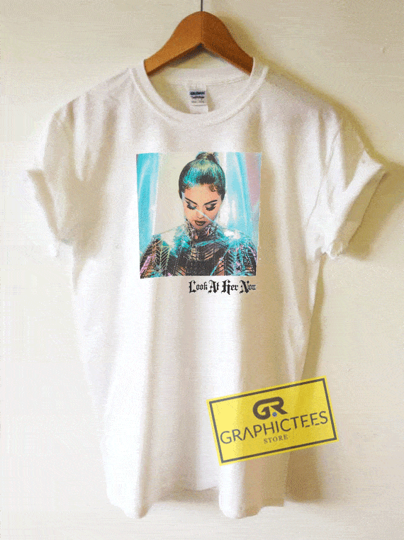 Selena Gomez Look Tee Shirts cheap 1 Selena Gomez Look At Her Now Tee Shirts