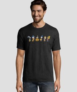 Snoopy And Charlie Peanuts Halloween Graphic Tees Shirts