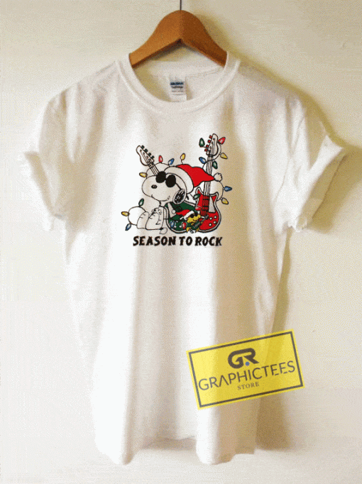 Snoopy Season To Rock Tee Shirts