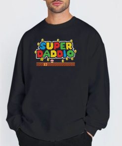 Sweatshirt black Super Daddio Father Day Gift