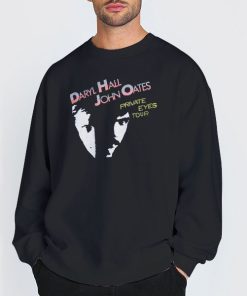 Sweatshirt Black 1981 Hall and Oates Metal Shirt