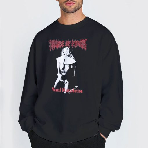 Sweatshirt Black 1990S Vintage Cradle of Filth Shirt