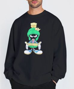 Sweatshirt Black Angry Mad Face Marvin the Martian Shirt