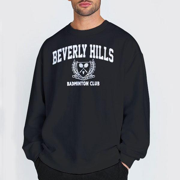 Badminton Club Beverly Hills Shirt 3 Sweatshirt Black Badminton Club Beverly Hills