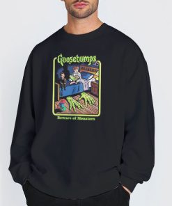 Sweatshirt Black Beware of Monsters Goosebumps Shirt