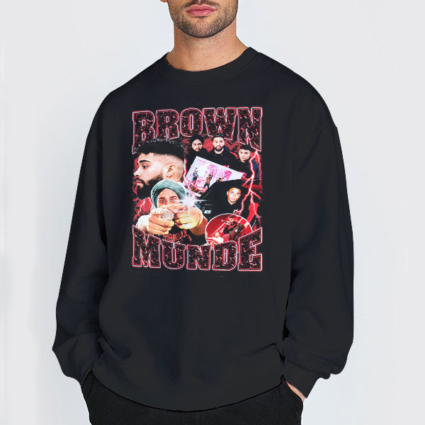 Bootleg Vintage Ap Dhillon Merch Shirt 3 Sweatshirt Black Bootleg Vintage Ap Dhillon Merch
