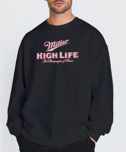 Sweatshirt Black Brew City Miller High Life Button up Shirt