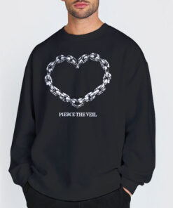 Chain Heart Pierce the Veil Shirt 6 Sweatshirt Black Chain Heart Pierce the Veil Shirt