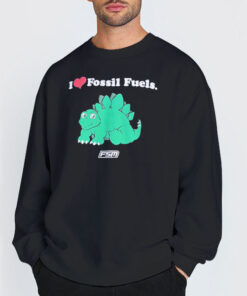 Sweatshirt Black Funny I Love Fossil Fuels