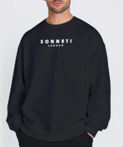 Sweatshirt Black Funny Logo Sonneti London