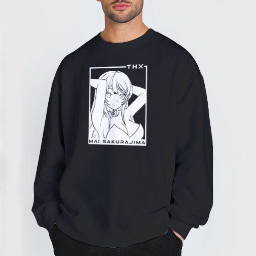 Sweatshirt Black Funny Mai Sakurajima Manga Shirt