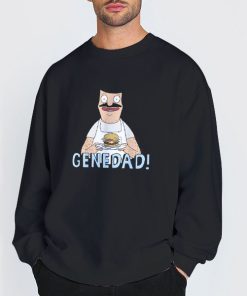 Sweatshirt Black Gene Dad Bobs Burger Shirt