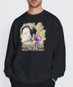 Sweatshirt Black Gracias Por Los Recuerdos Jenni Rivera Signature Shirt