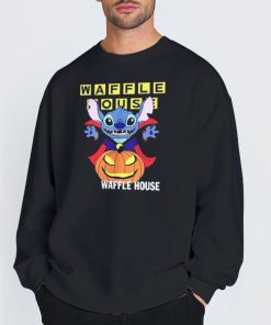 Sweatshirt Black Halloween Moon Shirt Waffle House T Shirt