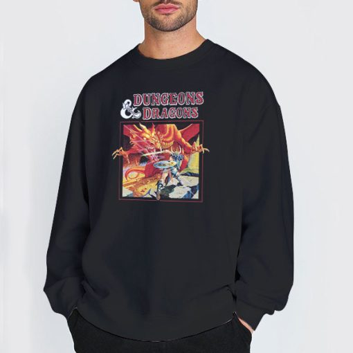Sweatshirt Black Hot Dungeons and Dragons and Diners Shirt