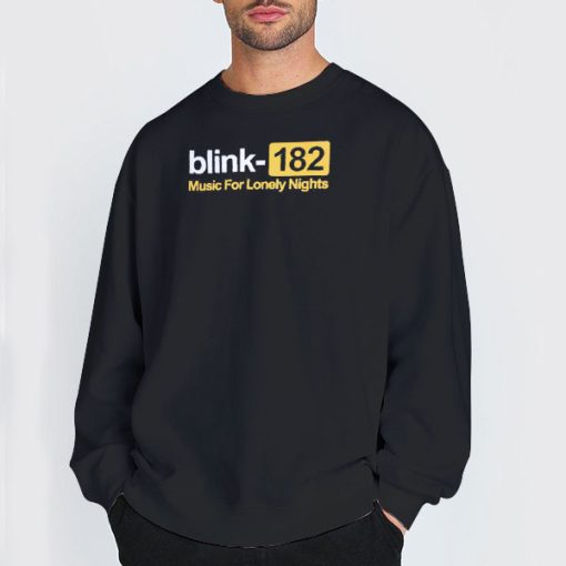 Sweatshirt Black Music for Lonely Nights Blink 182 Shirt