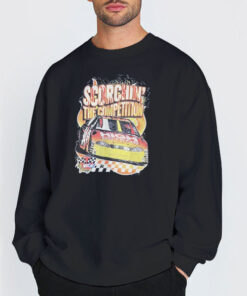 Sweatshirt Black NASCAR Scorchin Heat Vintage Black
