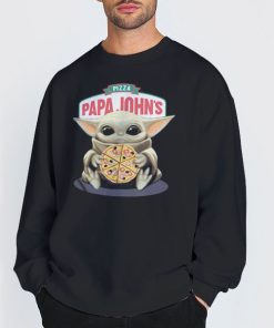 Pizza Baby Yoda Papa John's Sweatshirt