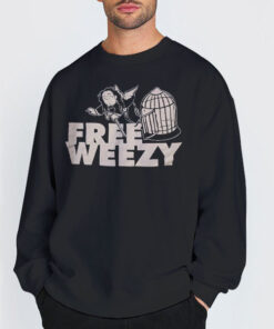 Sweatshirt Black Rare Lil Wayne Birdcage Free Weezy