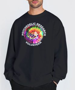 Sweatshirt Black Research Volunteer Psychedelic Shirts
