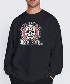 Sweatshirt Black Skull Wildcat Rock N Roll T Shirt