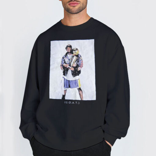 Sweatshirt Black The Goat Kobe Holding Trophy