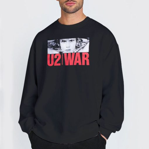 Sweatshirt Black The u2 War Shirt