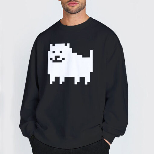 Sweatshirt Black Undertale Annoying Dog Funny