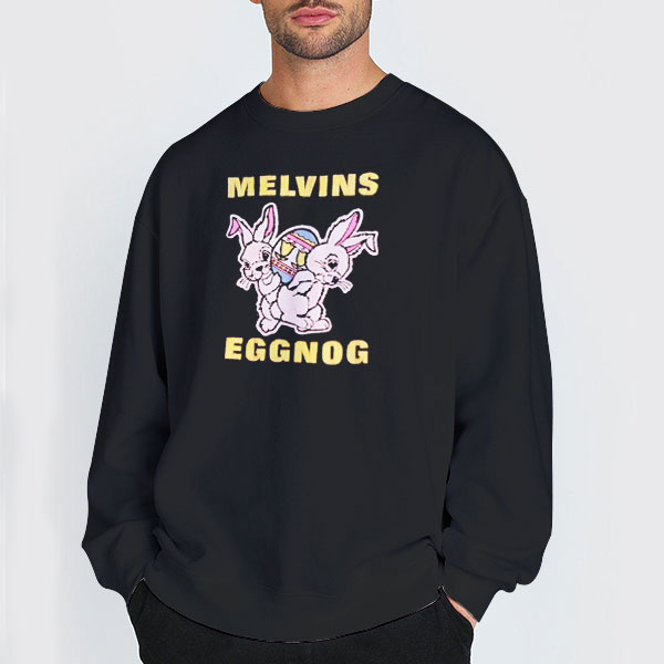 Vintage 1991 Melvins Eggnog Shirt 3 Sweatshirt Black Vintage 1991 Melvins Eggnog Shirt