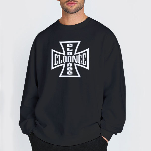 Vintage Logo Cloonee Merch Shirt 2 Sweatshirt Black Vintage Logo Cloonee Merch