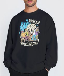 Sweatshirt Black Vintage Velma Shaggy Scooby Doo