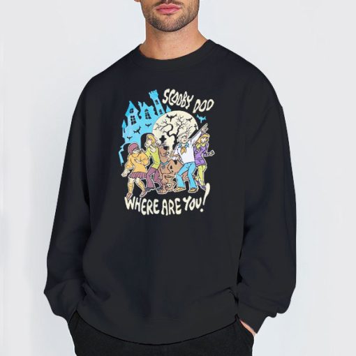 Sweatshirt Black Vintage Velma Shaggy Scooby Doo