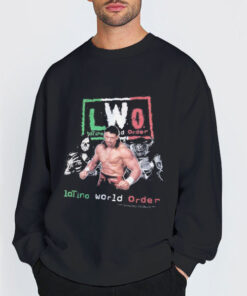 Sweatshirt Black Vintage WCW Eddie Guerrero Lwo Shirts