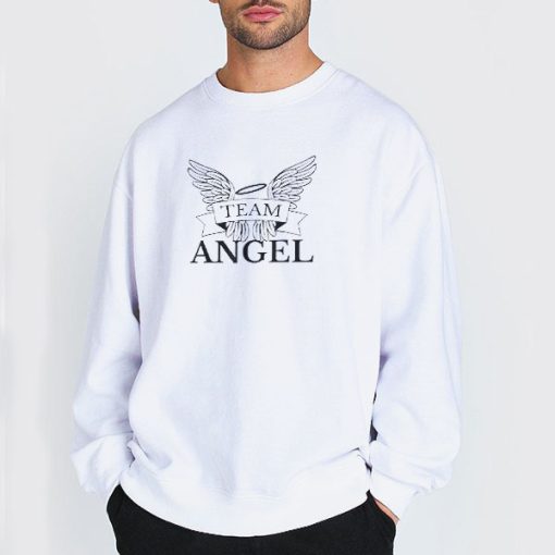 Sweatshirt white Angel Wings Team Angel Shirt