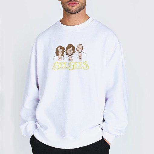 Sweatshirt white Bee Gees Vintage Classic Distressed T Shirt
