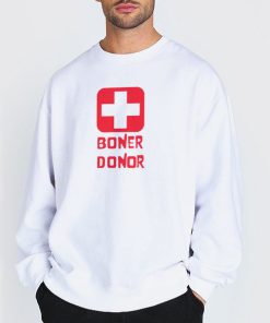 Sweatshirt white Boner Donor Hubie Halloween Shirts