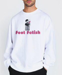 Sweatshirt white Celebrate Logo Parody Foot Fetish
