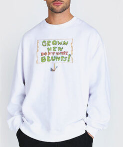 Sweatshirt white Classic Grown Men Don't Share Blunts
