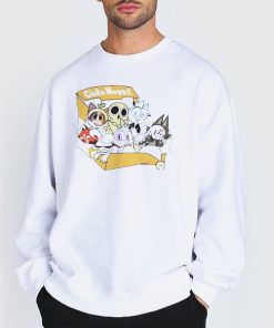 Funny Box Chikn Nuggit Merch Shirt 4 Sweatshirt white Funny Box Chikn Nuggit Merch