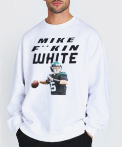 Sweatshirt white Funny Football Mike Fn White